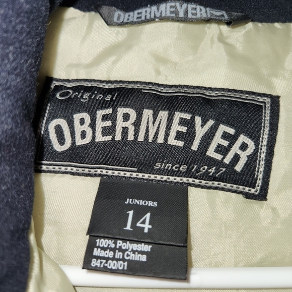 Obermeyer Original Hooded Ski Jacket Size Xl Yellow And Black - Picture 2 of 4